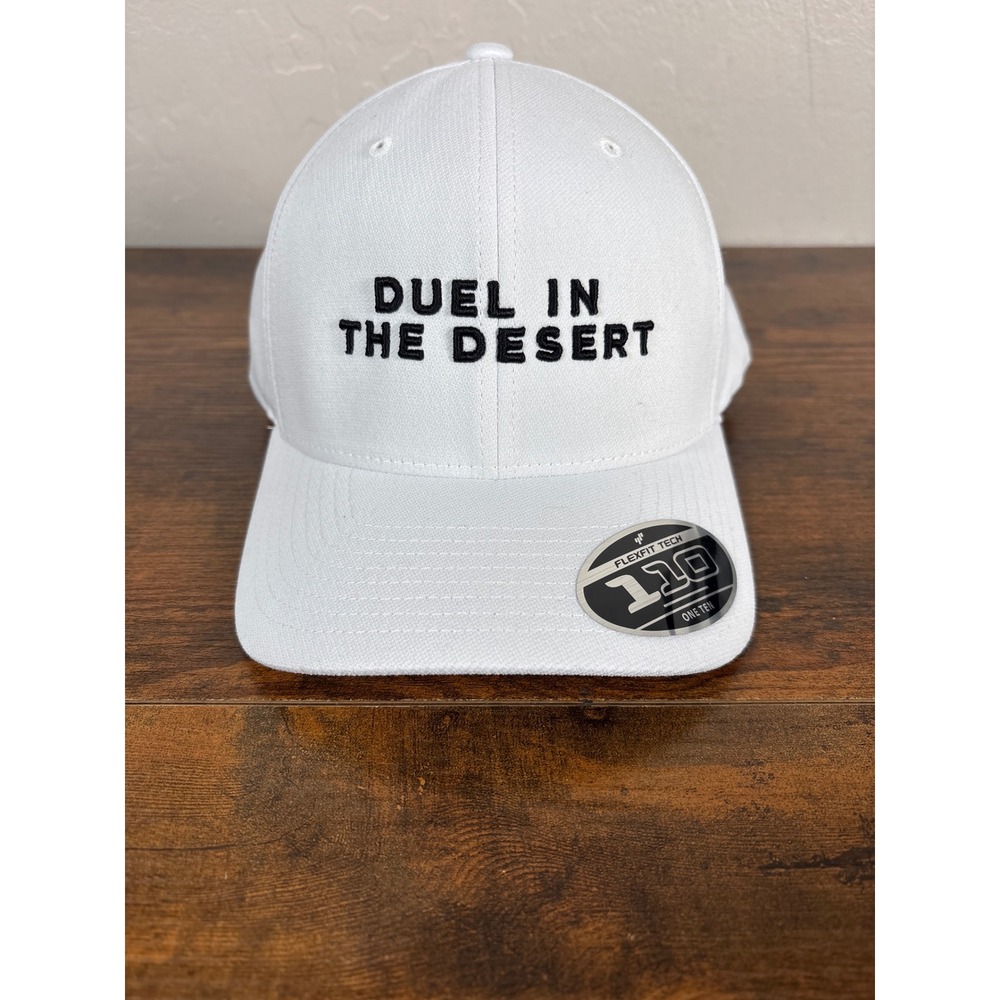 TravisMathew Eclipse White Duel In The Desert Snapback Hat 1MW465 Flexfit 110 OS